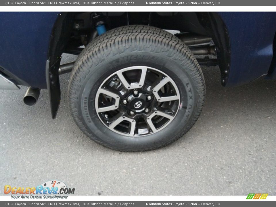 2014 Toyota Tundra SR5 TRD Crewmax 4x4 Blue Ribbon Metallic / Graphite Photo #9