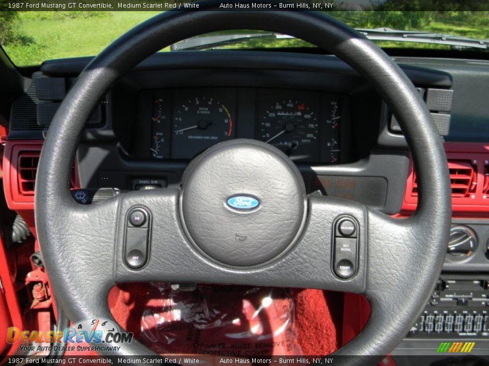 1987 Ford Mustang GT Convertible Steering Wheel Photo #17