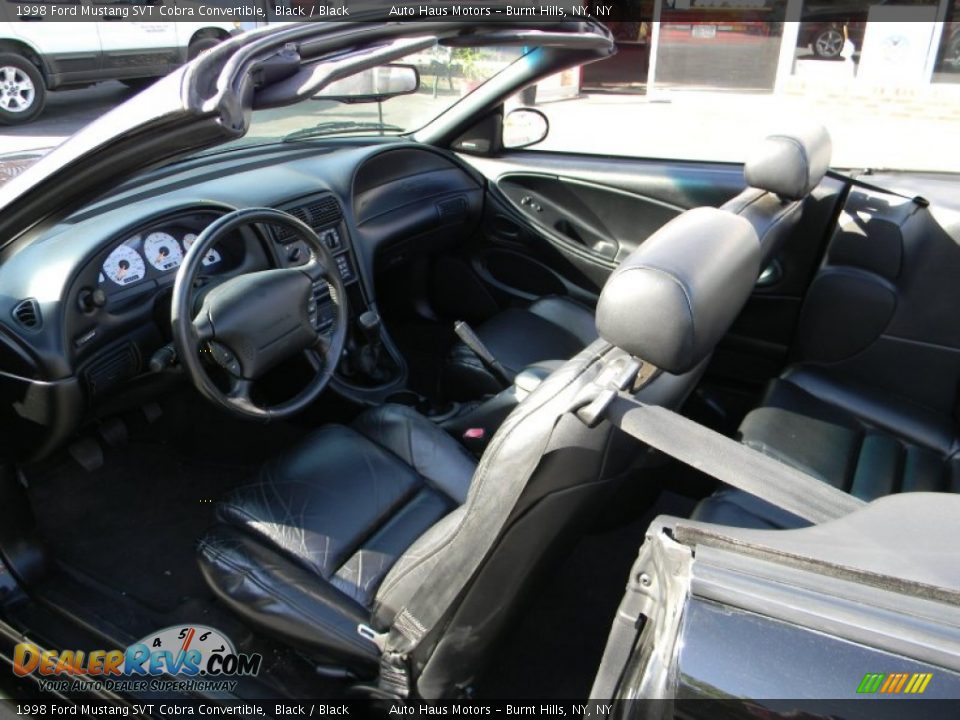 1998 Ford Mustang SVT Cobra Convertible Black / Black Photo #4
