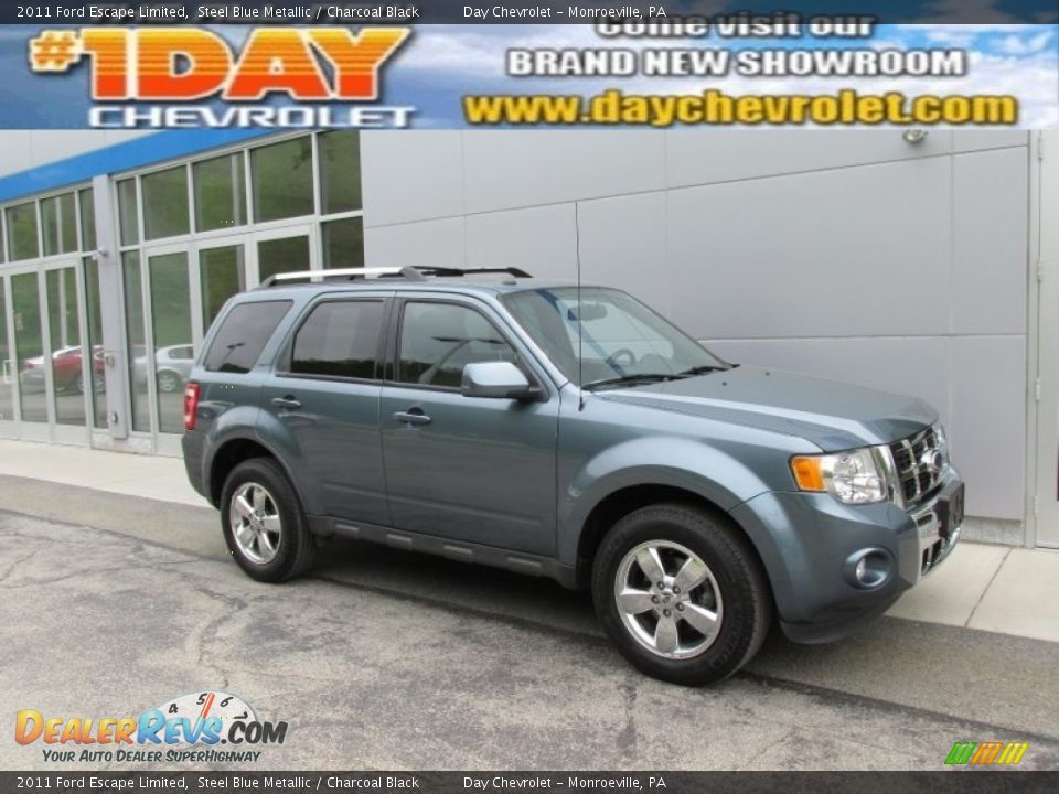 2011 Ford Escape Limited Steel Blue Metallic / Charcoal Black Photo #1