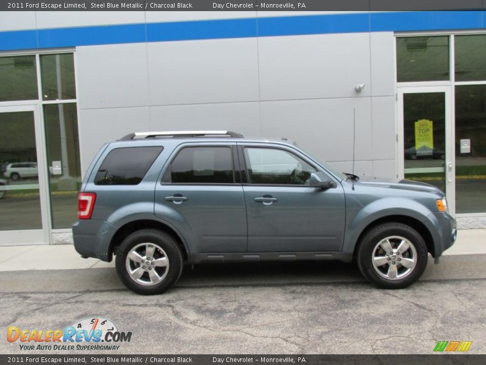 2011 Ford Escape Limited Steel Blue Metallic / Charcoal Black Photo #2