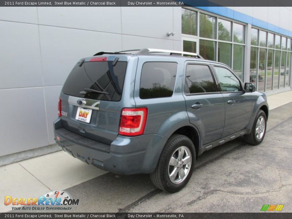 2011 Ford Escape Limited Steel Blue Metallic / Charcoal Black Photo #4