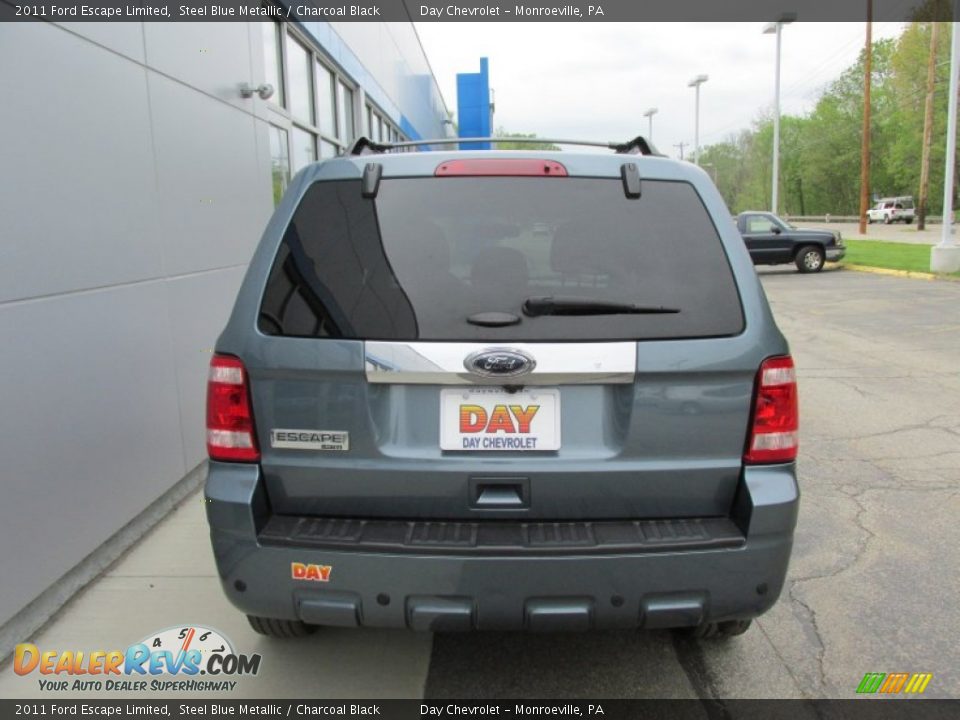 2011 Ford Escape Limited Steel Blue Metallic / Charcoal Black Photo #5