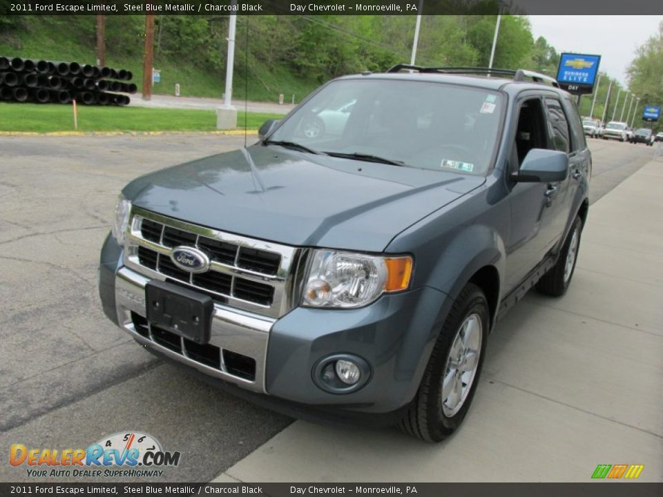 2011 Ford Escape Limited Steel Blue Metallic / Charcoal Black Photo #7