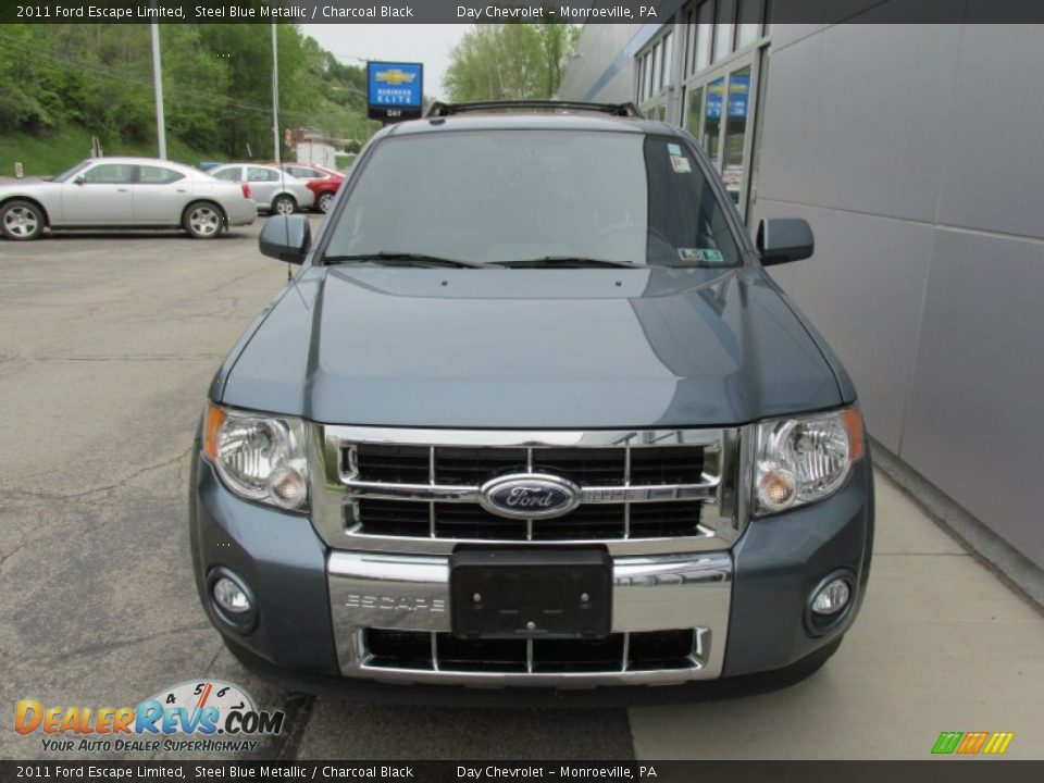 2011 Ford Escape Limited Steel Blue Metallic / Charcoal Black Photo #8