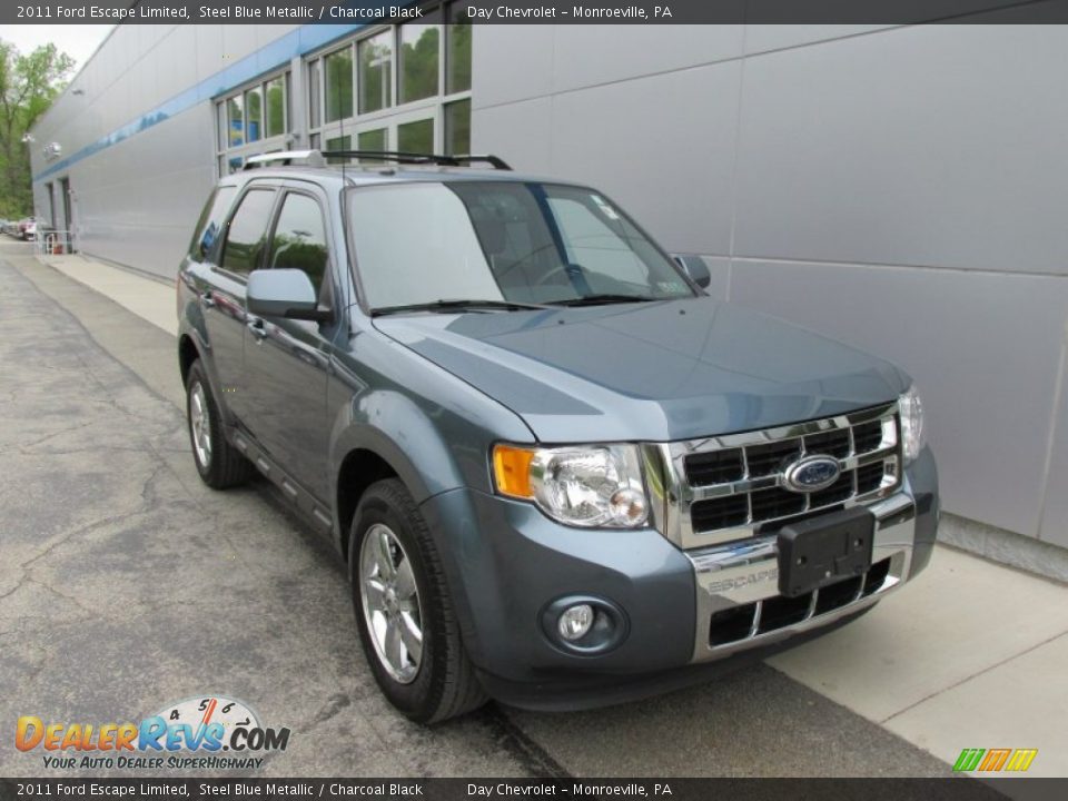 2011 Ford Escape Limited Steel Blue Metallic / Charcoal Black Photo #9