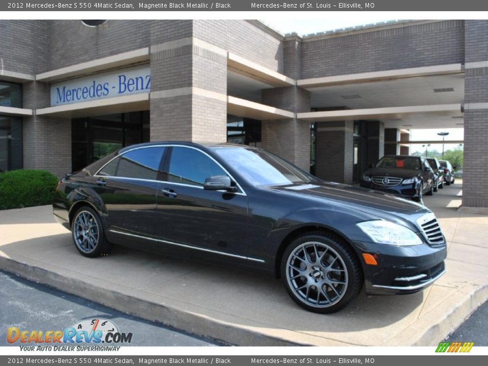 2012 Mercedes-Benz S 550 4Matic Sedan Magnetite Black Metallic / Black Photo #1