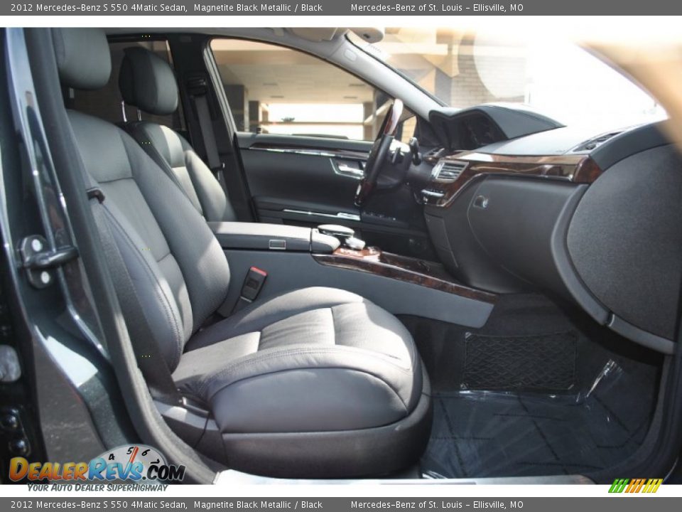 2012 Mercedes-Benz S 550 4Matic Sedan Magnetite Black Metallic / Black Photo #4