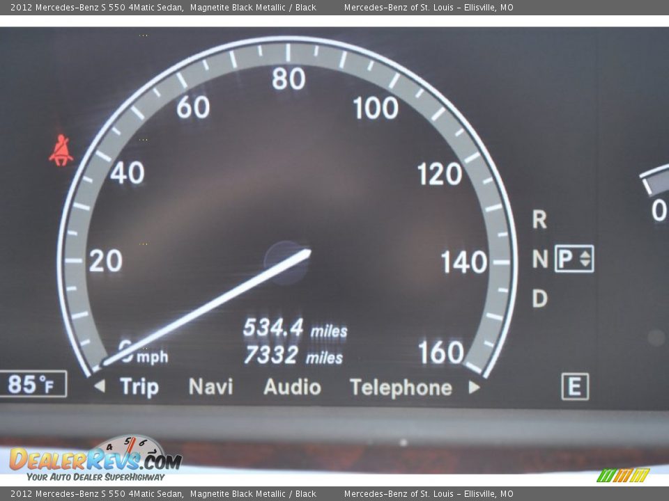 2012 Mercedes-Benz S 550 4Matic Sedan Magnetite Black Metallic / Black Photo #5