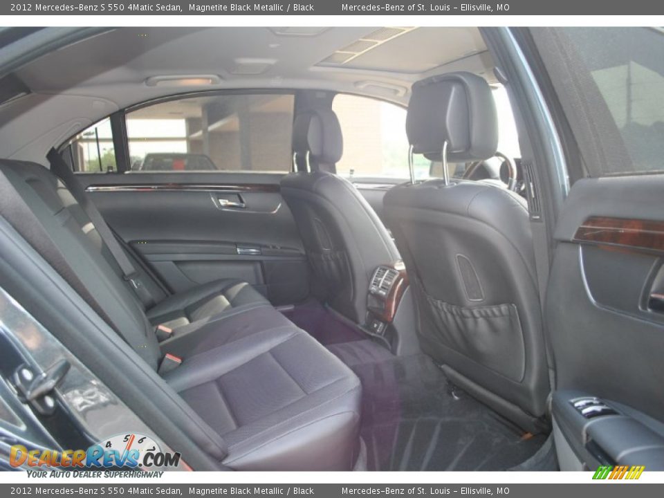 2012 Mercedes-Benz S 550 4Matic Sedan Magnetite Black Metallic / Black Photo #7