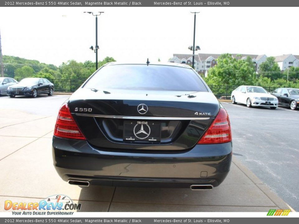 2012 Mercedes-Benz S 550 4Matic Sedan Magnetite Black Metallic / Black Photo #9