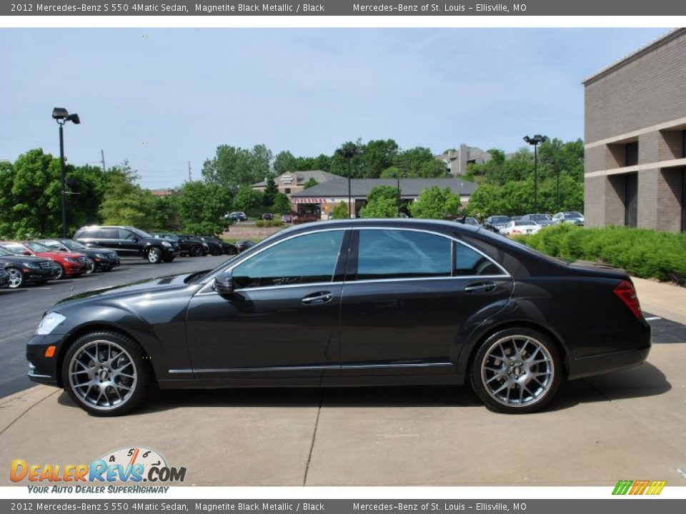 2012 Mercedes-Benz S 550 4Matic Sedan Magnetite Black Metallic / Black Photo #12
