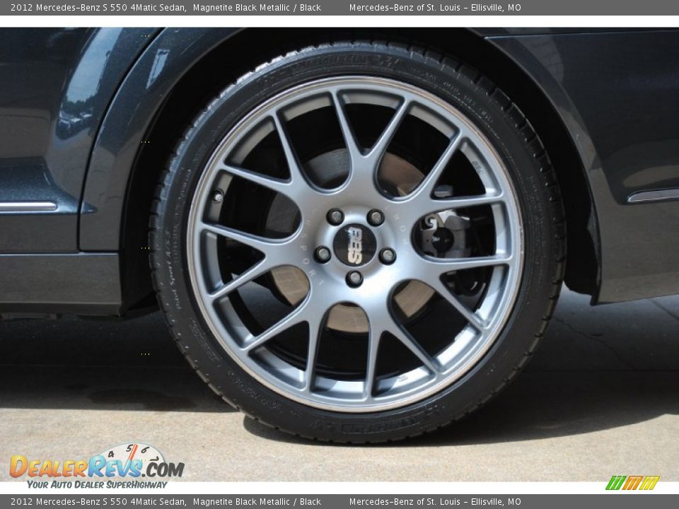 2012 Mercedes-Benz S 550 4Matic Sedan Magnetite Black Metallic / Black Photo #13