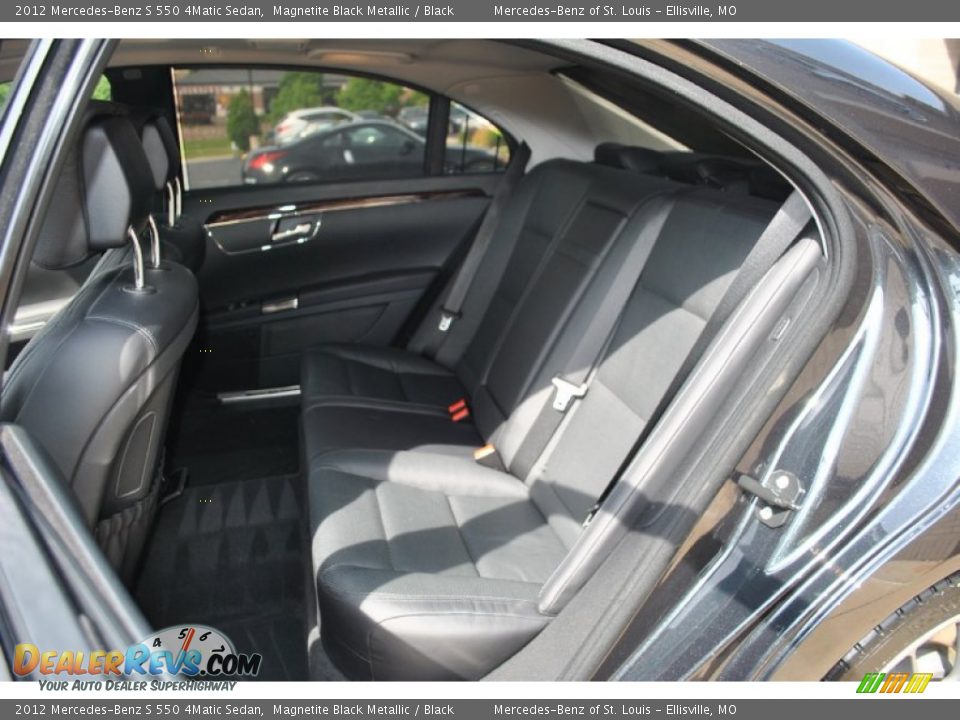 2012 Mercedes-Benz S 550 4Matic Sedan Magnetite Black Metallic / Black Photo #14