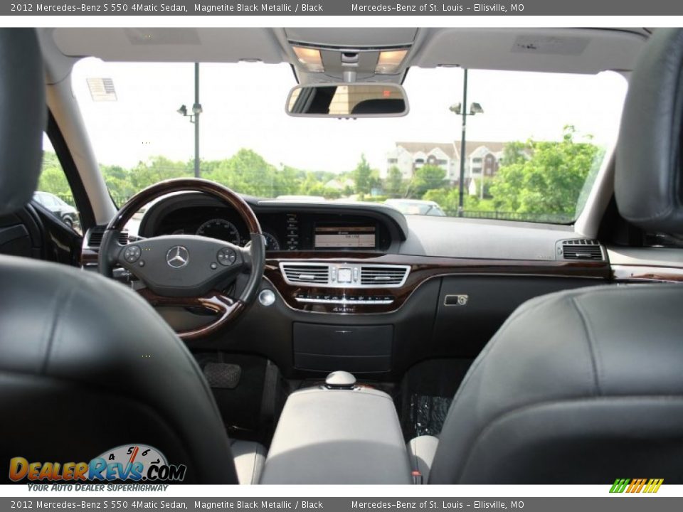 2012 Mercedes-Benz S 550 4Matic Sedan Magnetite Black Metallic / Black Photo #15