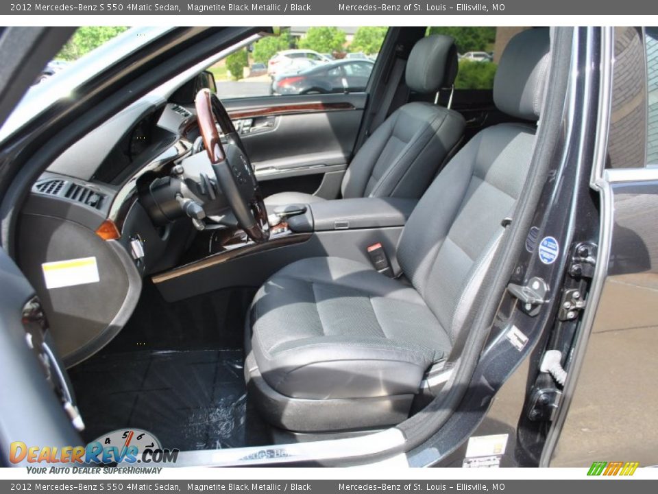 2012 Mercedes-Benz S 550 4Matic Sedan Magnetite Black Metallic / Black Photo #16