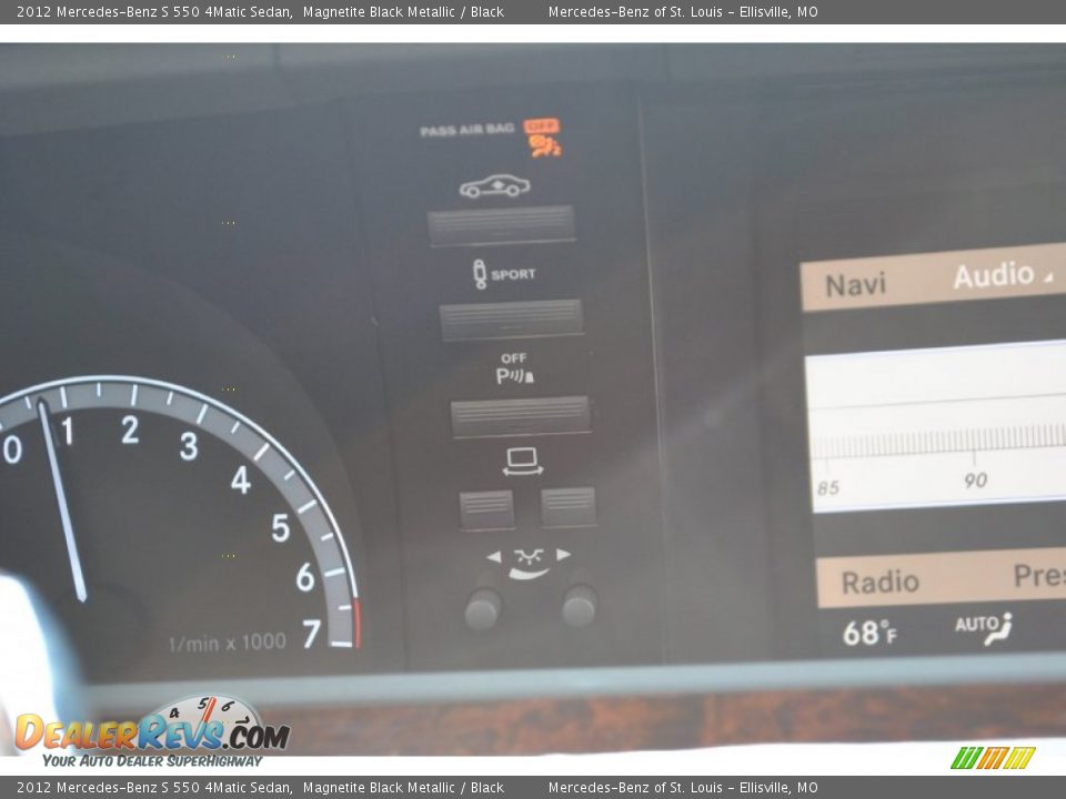 2012 Mercedes-Benz S 550 4Matic Sedan Magnetite Black Metallic / Black Photo #21