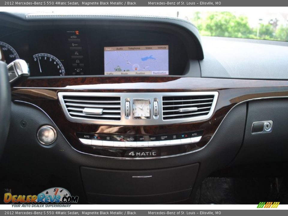 2012 Mercedes-Benz S 550 4Matic Sedan Magnetite Black Metallic / Black Photo #23