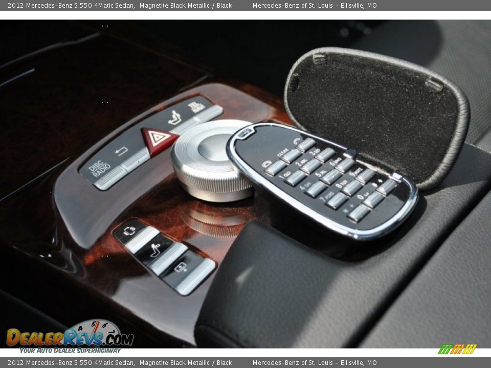 2012 Mercedes-Benz S 550 4Matic Sedan Magnetite Black Metallic / Black Photo #25