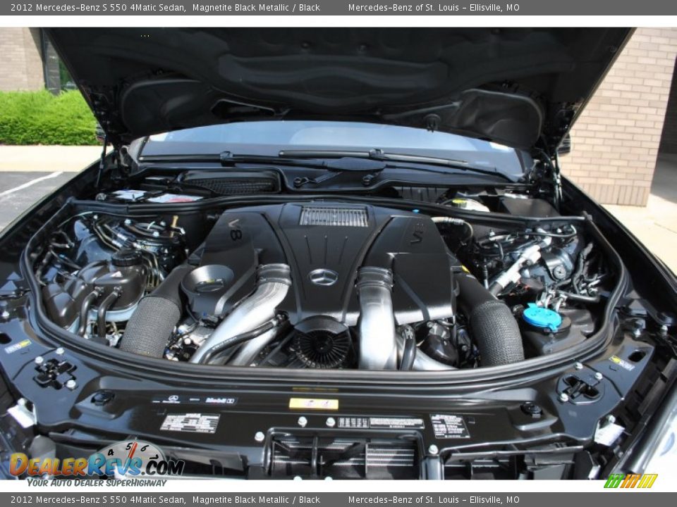 2012 Mercedes-Benz S 550 4Matic Sedan Magnetite Black Metallic / Black Photo #26