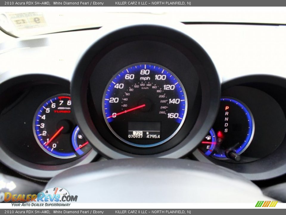 2010 Acura RDX SH-AWD White Diamond Pearl / Ebony Photo #35