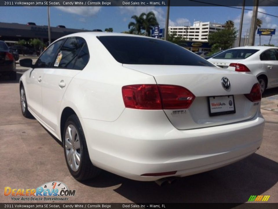 2011 Volkswagen Jetta SE Sedan Candy White / Cornsilk Beige Photo #3