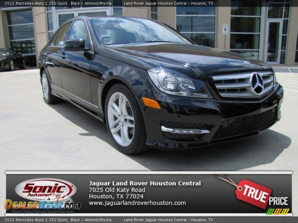 2013 Mercedes-Benz C 250 Sport Black / Almond/Mocha Photo #1