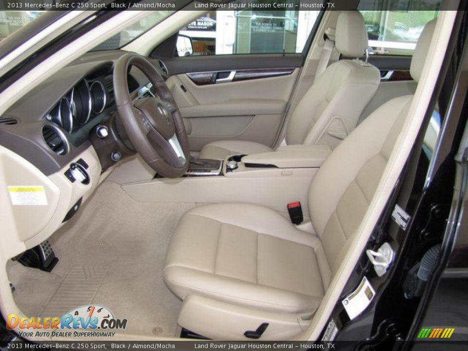 2013 Mercedes-Benz C 250 Sport Black / Almond/Mocha Photo #2