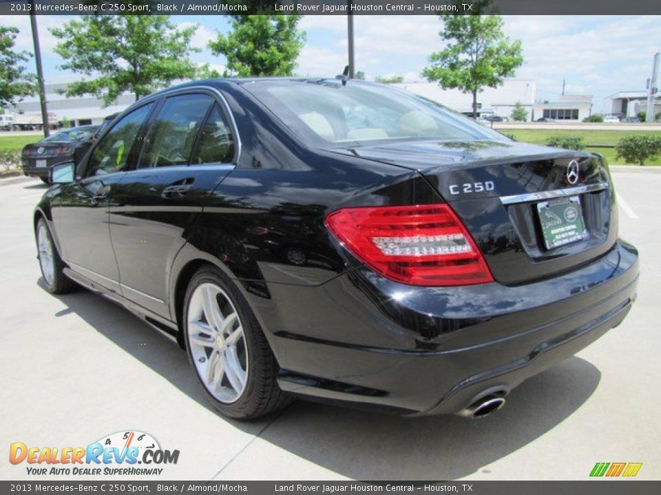 2013 Mercedes-Benz C 250 Sport Black / Almond/Mocha Photo #8