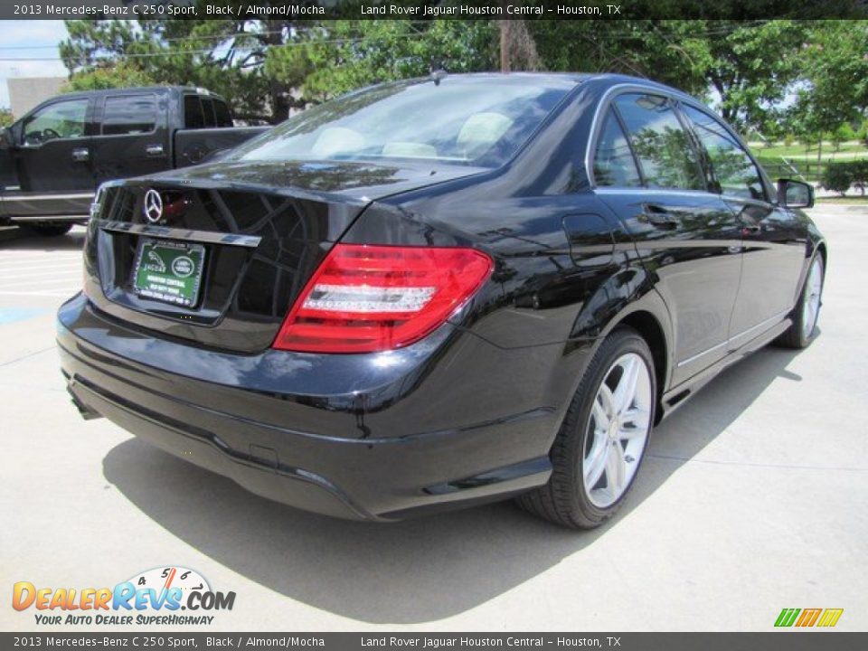 2013 Mercedes-Benz C 250 Sport Black / Almond/Mocha Photo #10