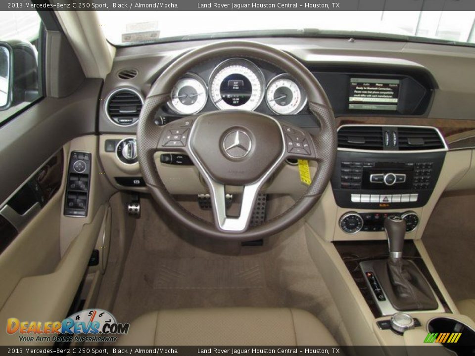 2013 Mercedes-Benz C 250 Sport Black / Almond/Mocha Photo #13