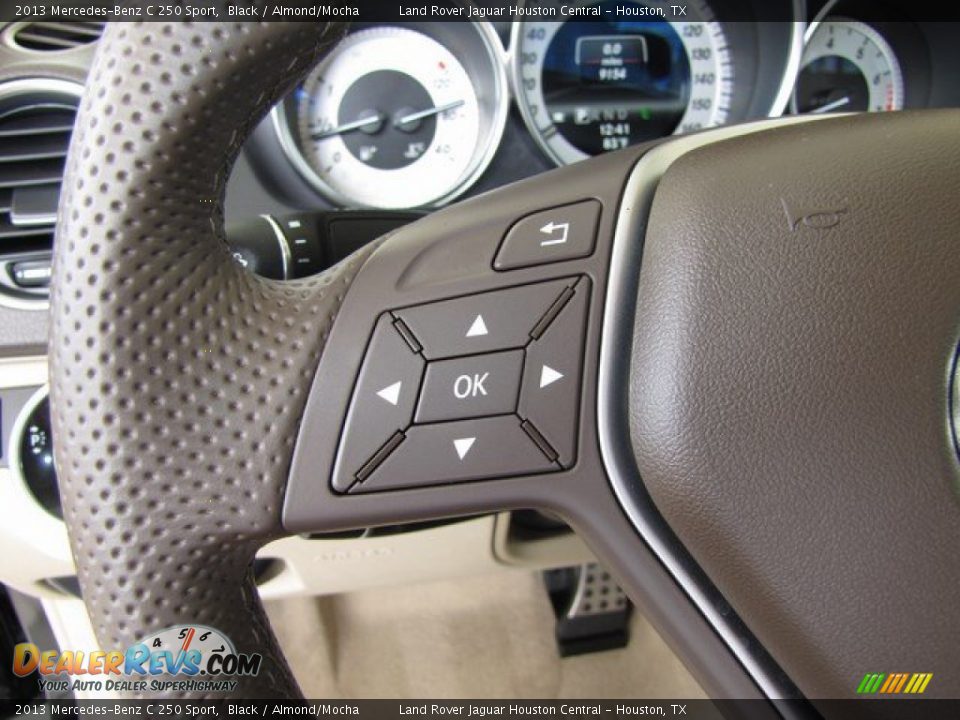 2013 Mercedes-Benz C 250 Sport Black / Almond/Mocha Photo #15
