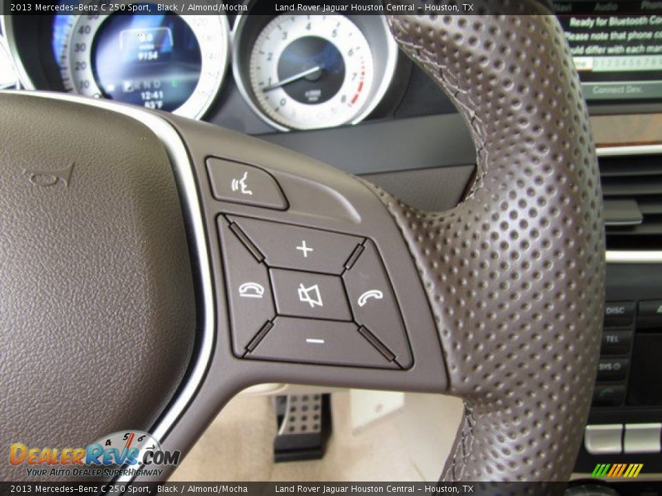 2013 Mercedes-Benz C 250 Sport Black / Almond/Mocha Photo #16