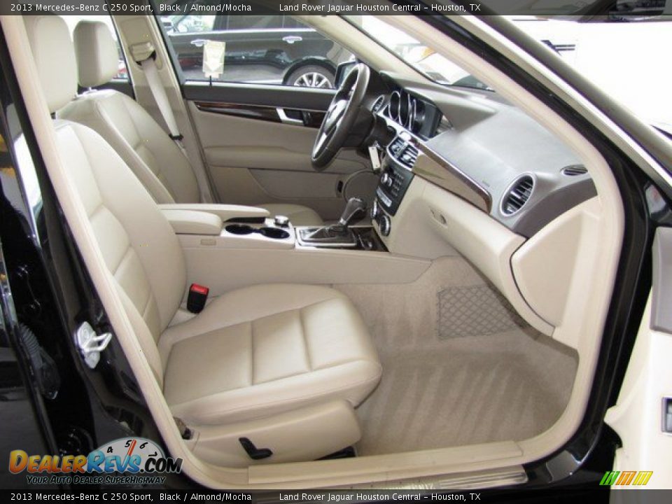 2013 Mercedes-Benz C 250 Sport Black / Almond/Mocha Photo #25