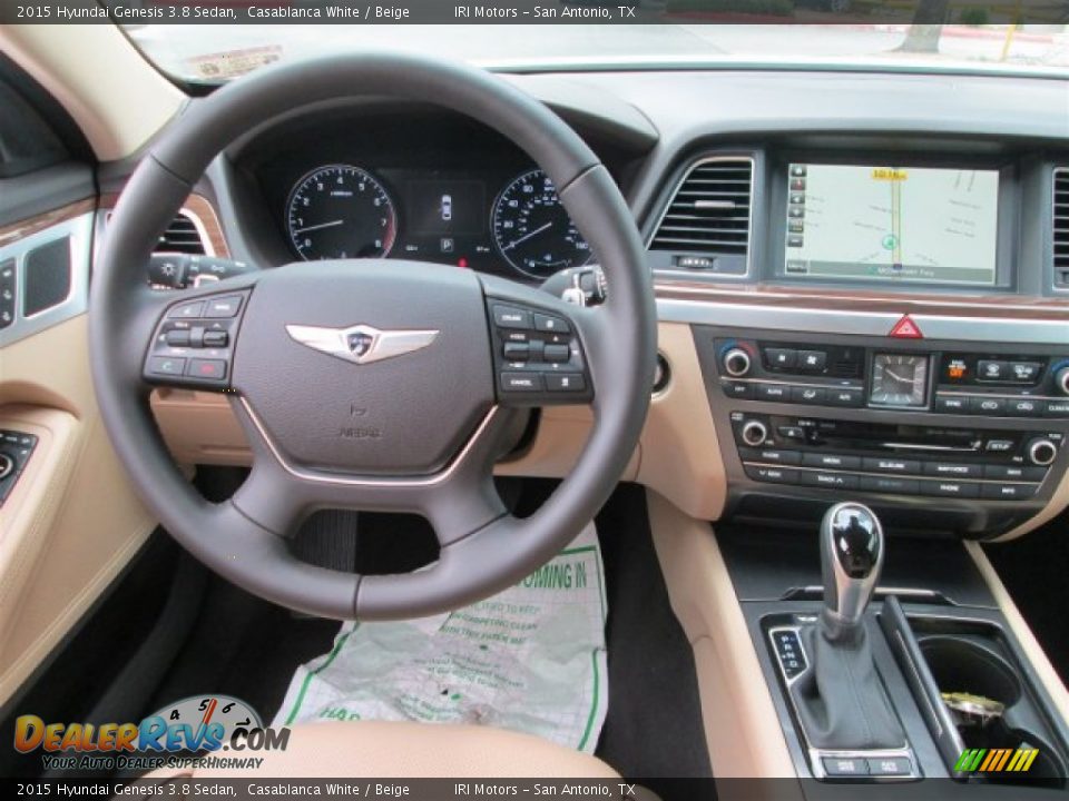 Dashboard of 2015 Hyundai Genesis 3.8 Sedan Photo #10