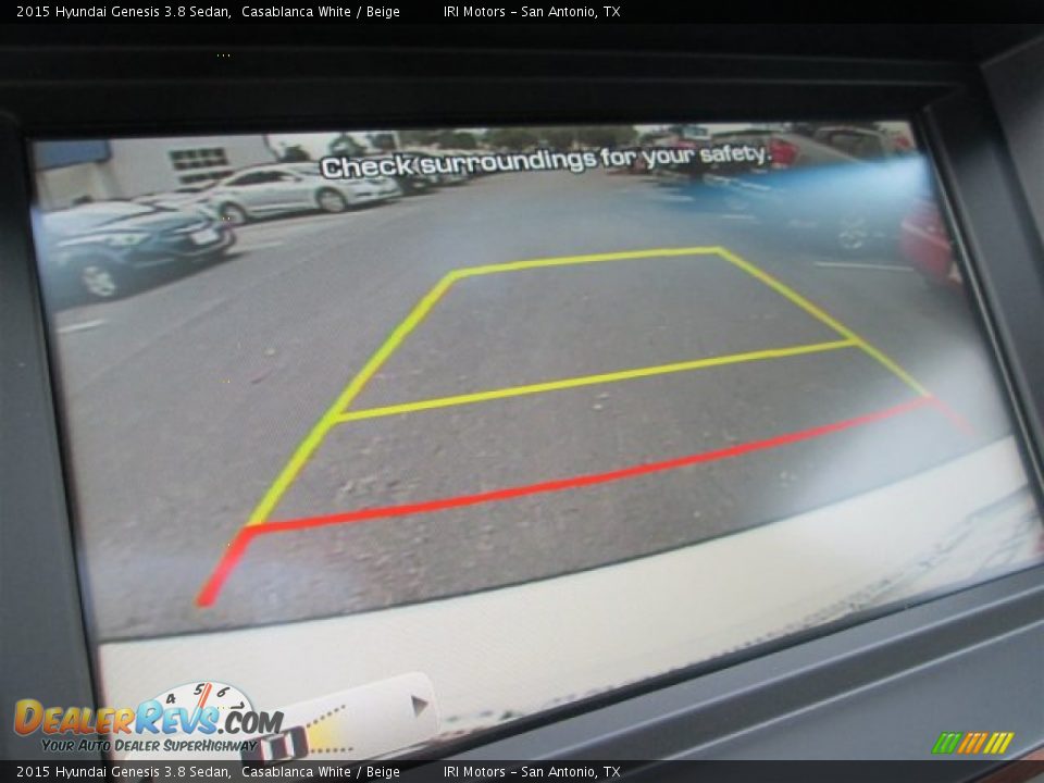 2015 Hyundai Genesis 3.8 Sedan Casablanca White / Beige Photo #19
