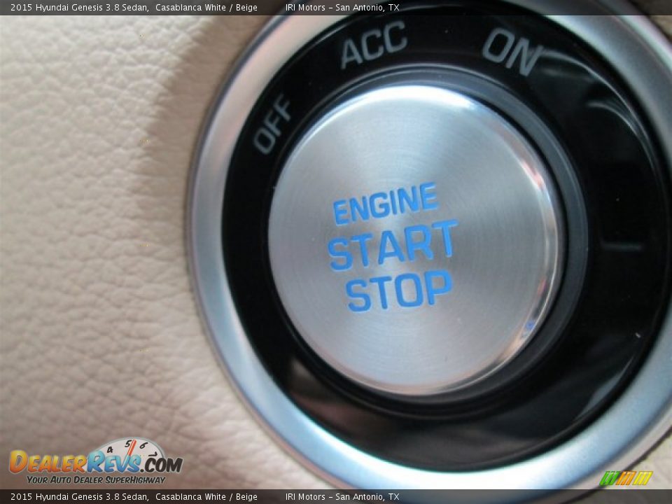 2015 Hyundai Genesis 3.8 Sedan Casablanca White / Beige Photo #25