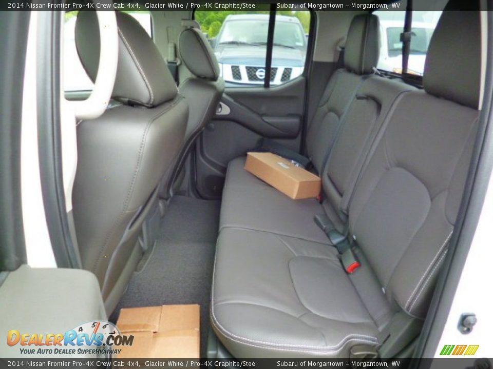 2014 Nissan Frontier Pro-4X Crew Cab 4x4 Glacier White / Pro-4X Graphite/Steel Photo #14