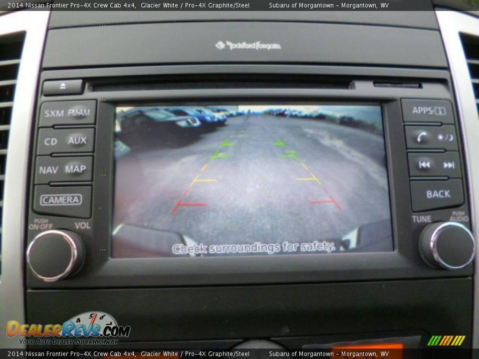 2014 Nissan Frontier Pro-4X Crew Cab 4x4 Glacier White / Pro-4X Graphite/Steel Photo #18