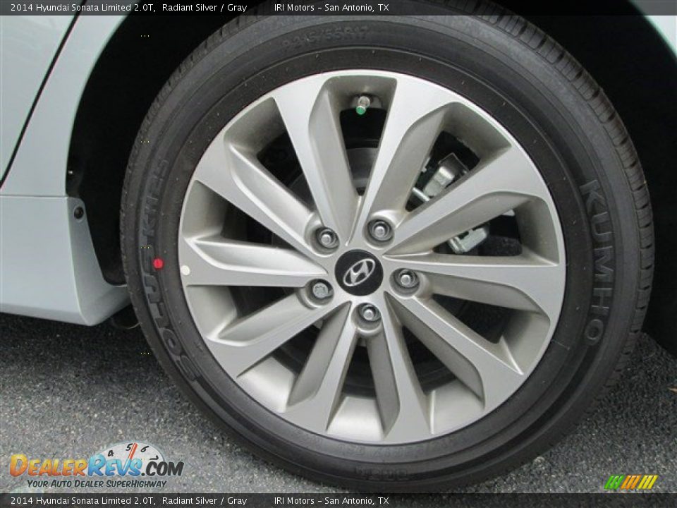 2014 Hyundai Sonata Limited 2.0T Radiant Silver / Gray Photo #4
