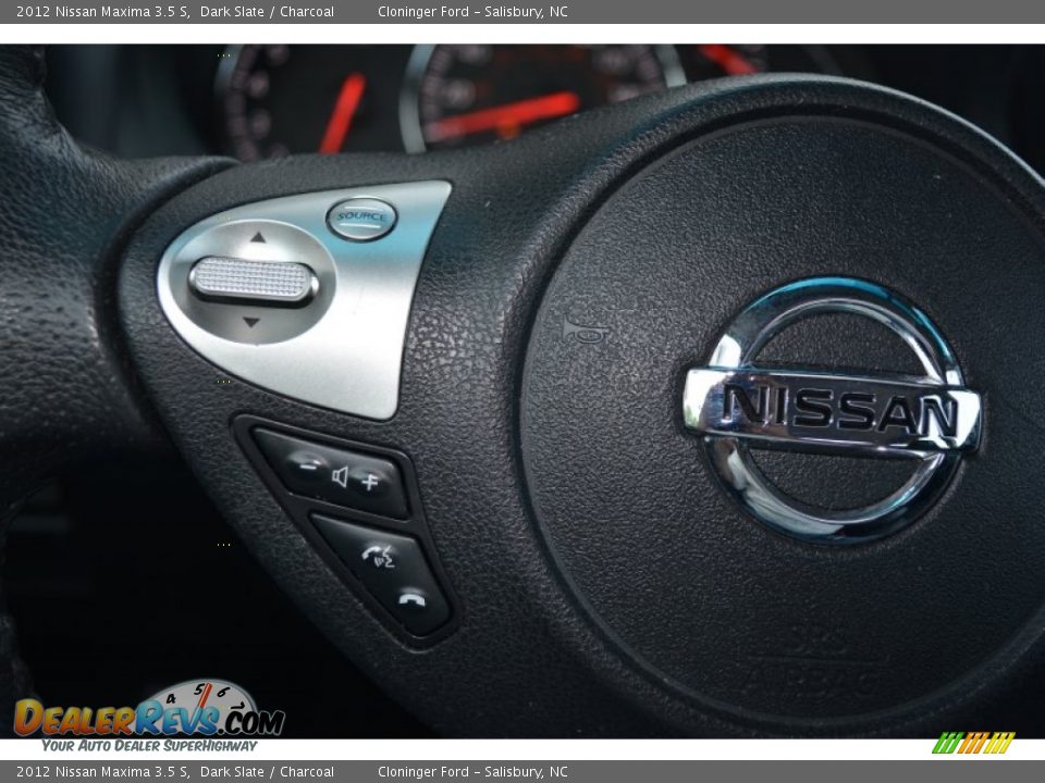 2012 Nissan Maxima 3.5 S Dark Slate / Charcoal Photo #25