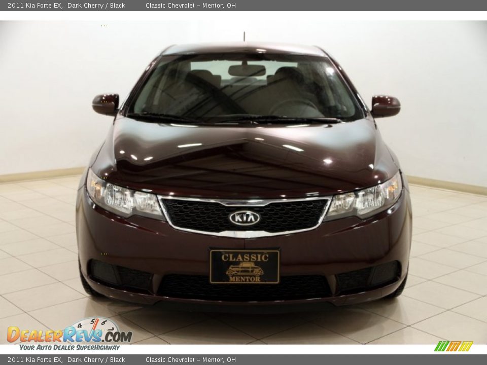 2011 Kia Forte EX Dark Cherry / Black Photo #2