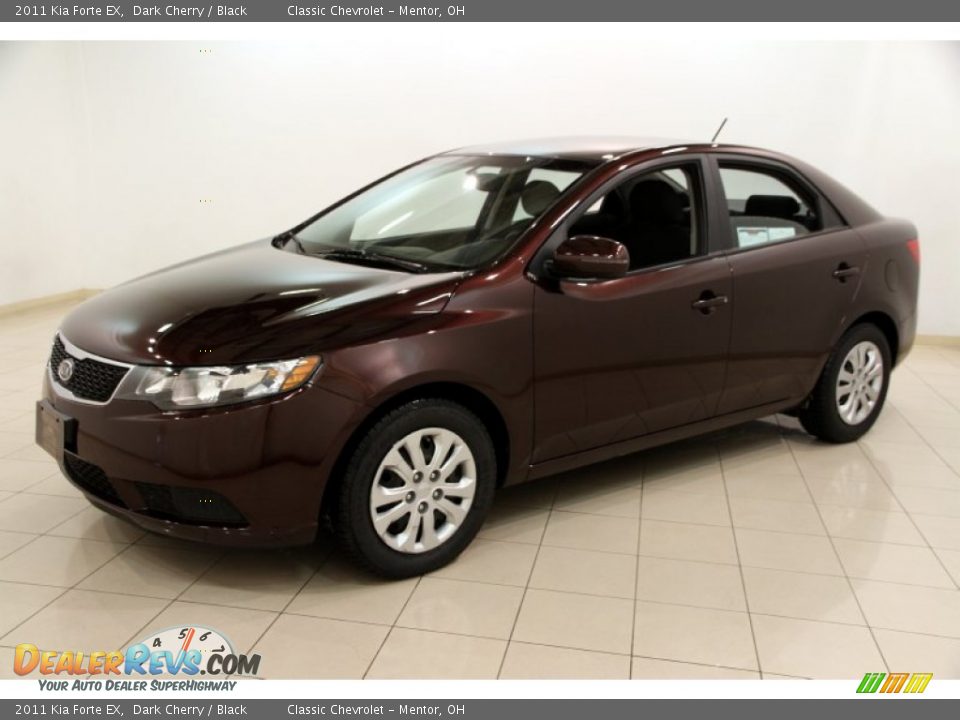 2011 Kia Forte EX Dark Cherry / Black Photo #3