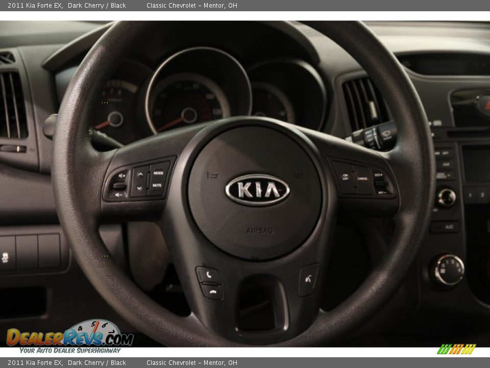2011 Kia Forte EX Dark Cherry / Black Photo #6