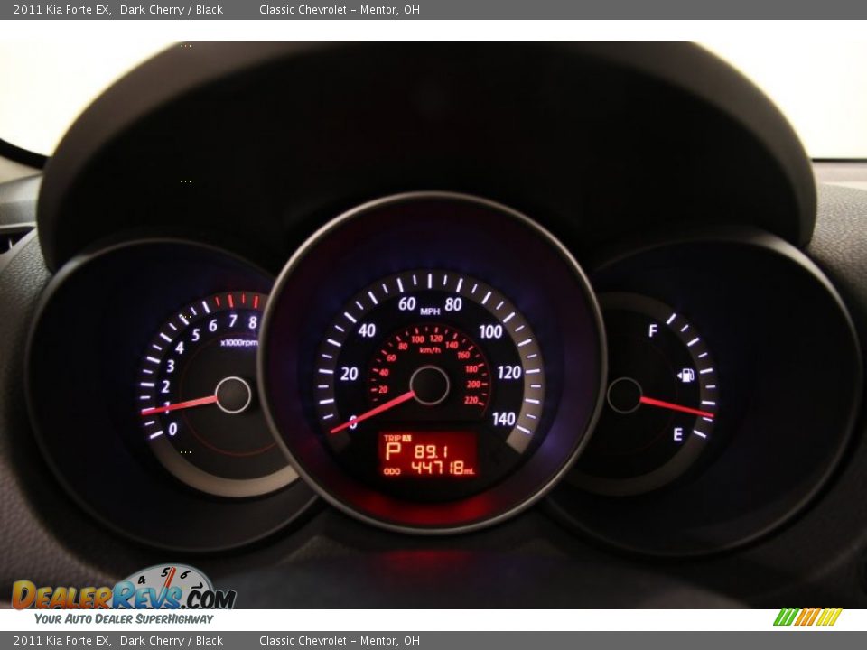 2011 Kia Forte EX Dark Cherry / Black Photo #7