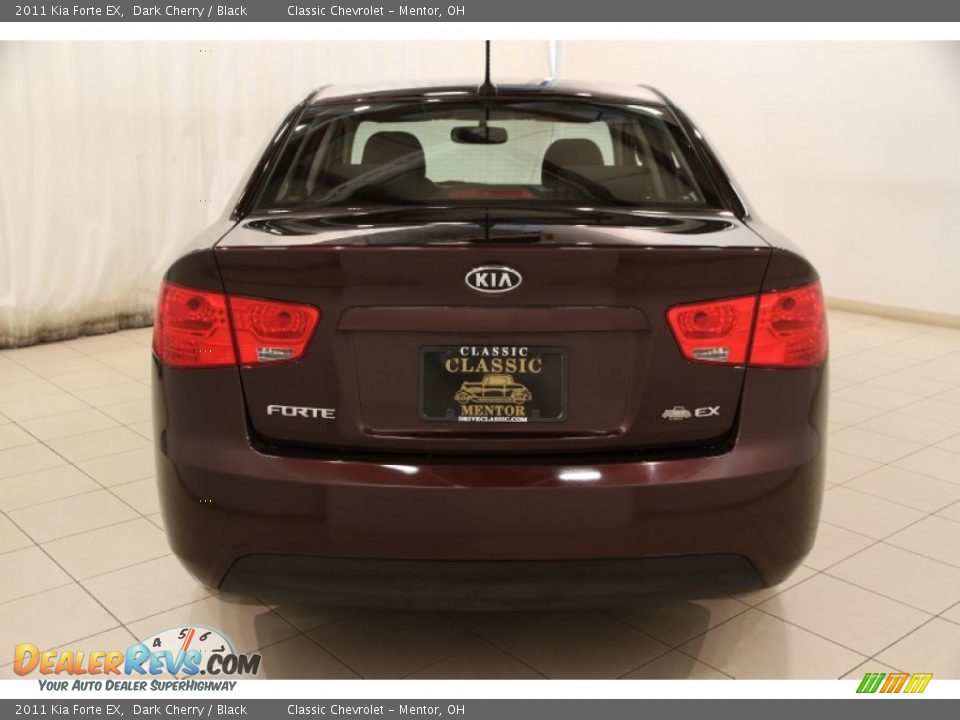 2011 Kia Forte EX Dark Cherry / Black Photo #13