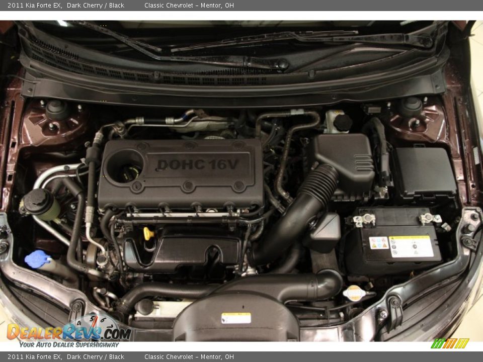 2011 Kia Forte EX Dark Cherry / Black Photo #14