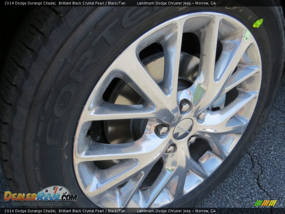 2014 Dodge Durango Citadel Brilliant Black Crystal Pearl / Black/Tan Photo #5