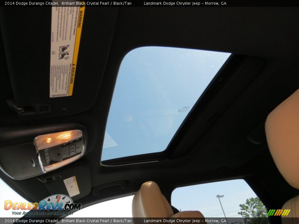 2014 Dodge Durango Citadel Brilliant Black Crystal Pearl / Black/Tan Photo #7