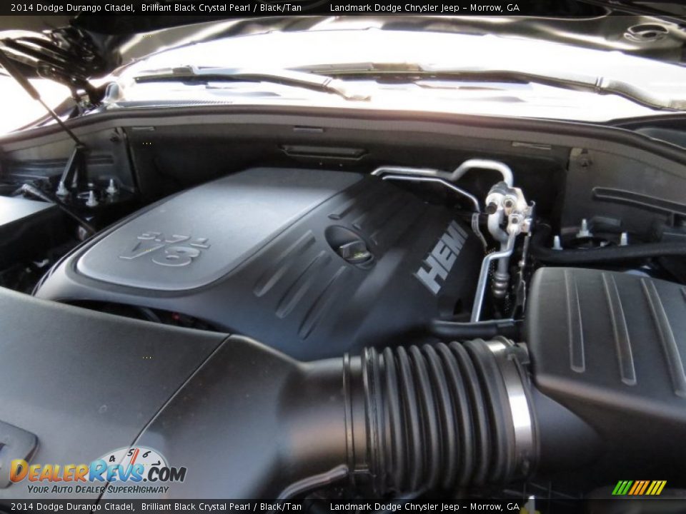 2014 Dodge Durango Citadel Brilliant Black Crystal Pearl / Black/Tan Photo #10